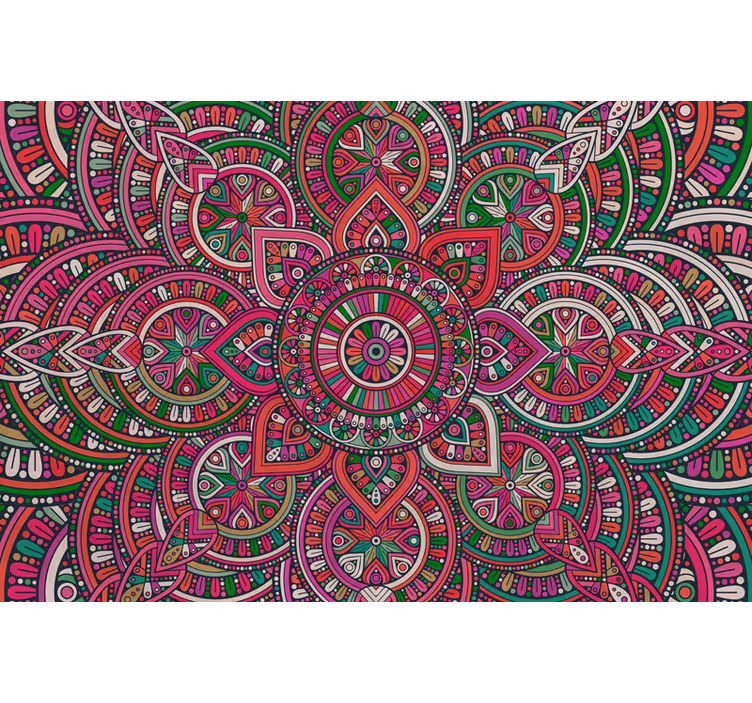Mural de parede mandala boho - TenStickers