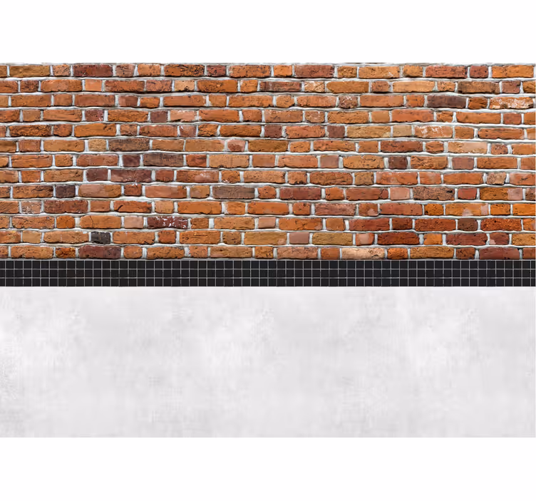Fotomural de tijolos tijolos com azulejos - TenStickers