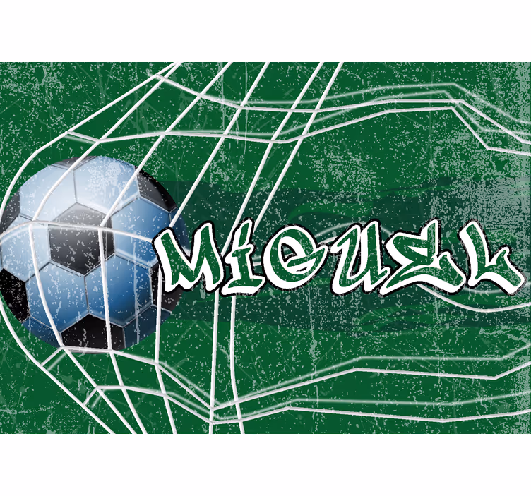 Mural de parede juvenil gol e graffiti com nome - TenStickers