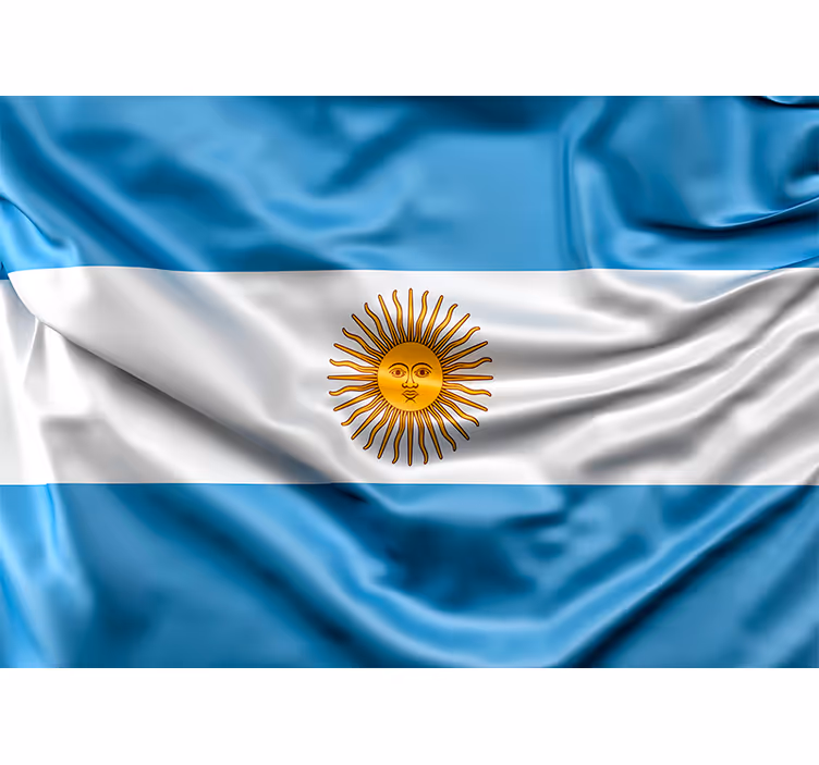 Mural de parede bandeira argentina - TenStickers