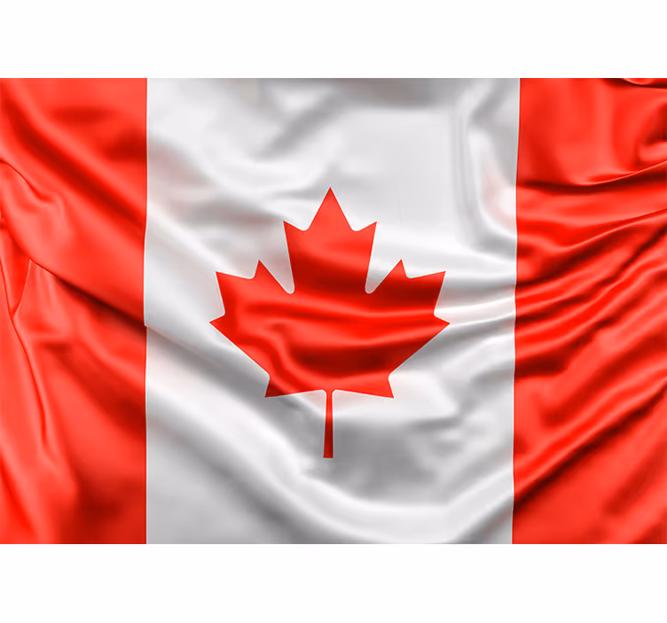 Mural de parede bandeira canadense - TenStickers