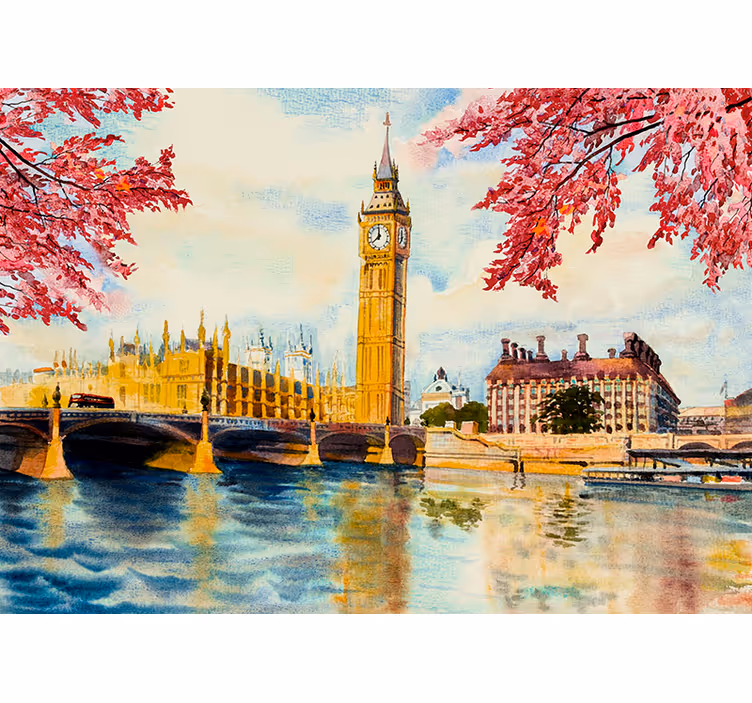 Mural de parede Londres tâmisa e big ben - TenStickers