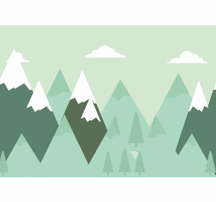 Padrão de montanhas para fotomural de mapa mundial infan - TenStickers