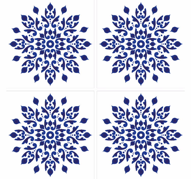 Base para copos azulejo clássico Português - TenStickers