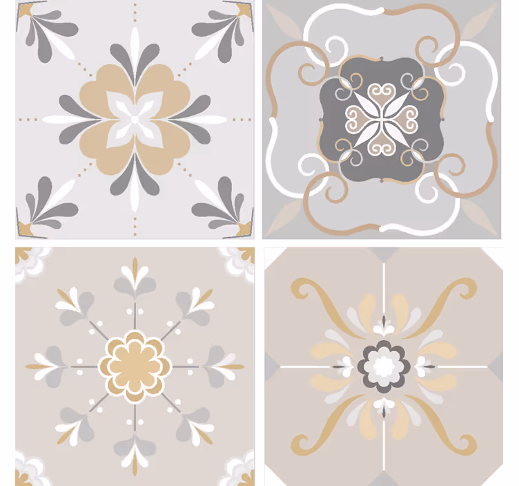 Base para copos de azulejos inspiração - TenStickers