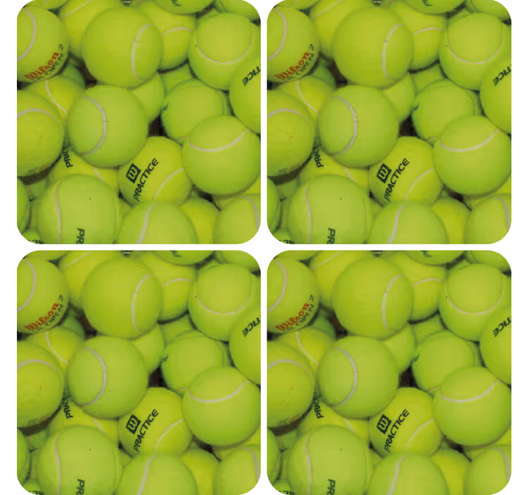 Bases para copos modernas Bolas de ténis - TenStickers