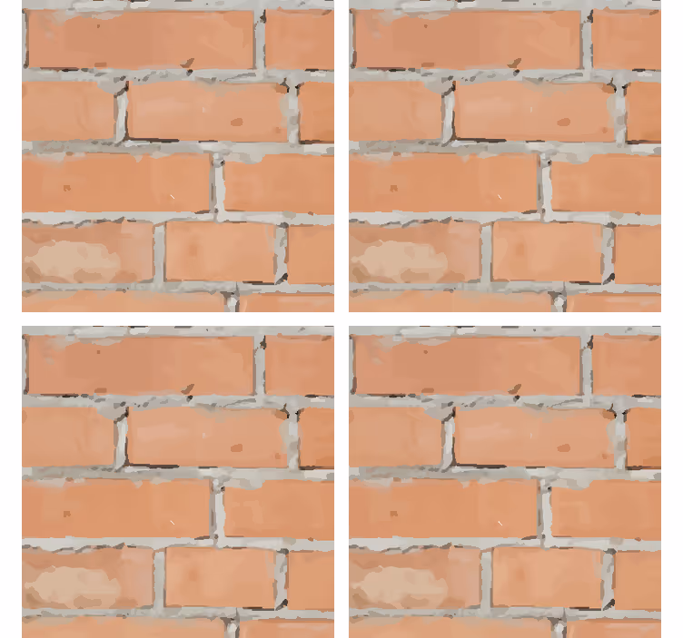 Bases para copos de texturas Tijolo gasto - TenStickers