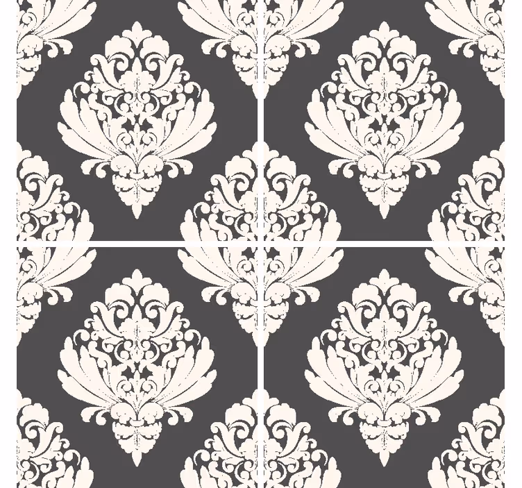 Bases para copos com superfície de padrão ornamental - TenStickers