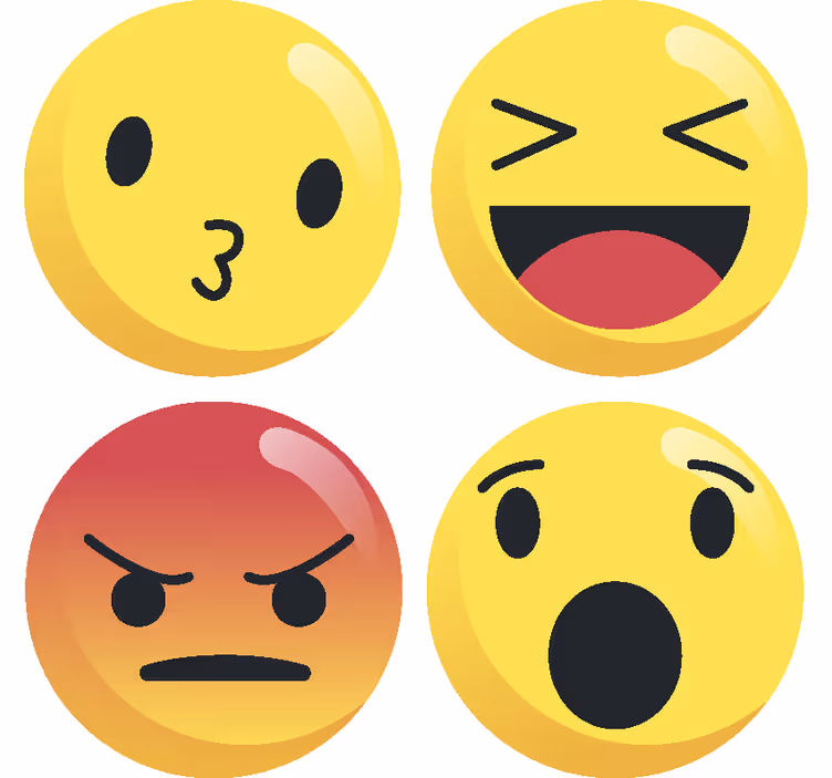 Bases para copos alternativas Emoticons - TenStickers