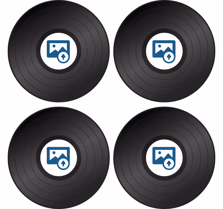 Bases para copos Disco com fotografia - TenStickers