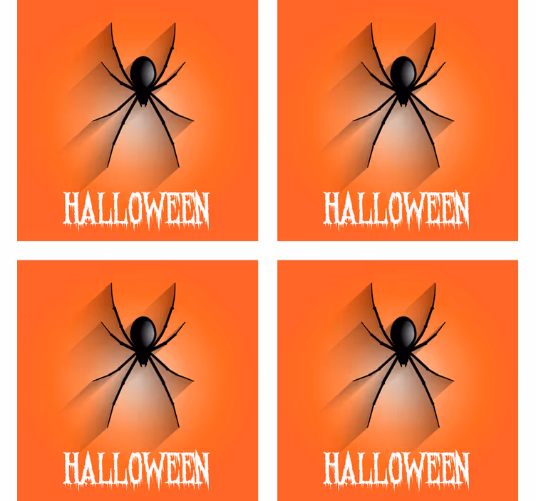 Base paracopos halloween com design de aranha assustadora - TenStickers