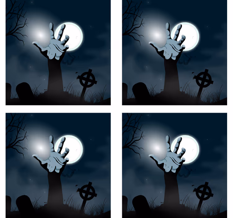 Base paracopos halloween mão assustadora de cemitério - TenStickers