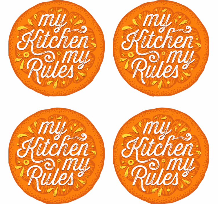 Bases para copos cerveja regras da cozinha - TenStickers