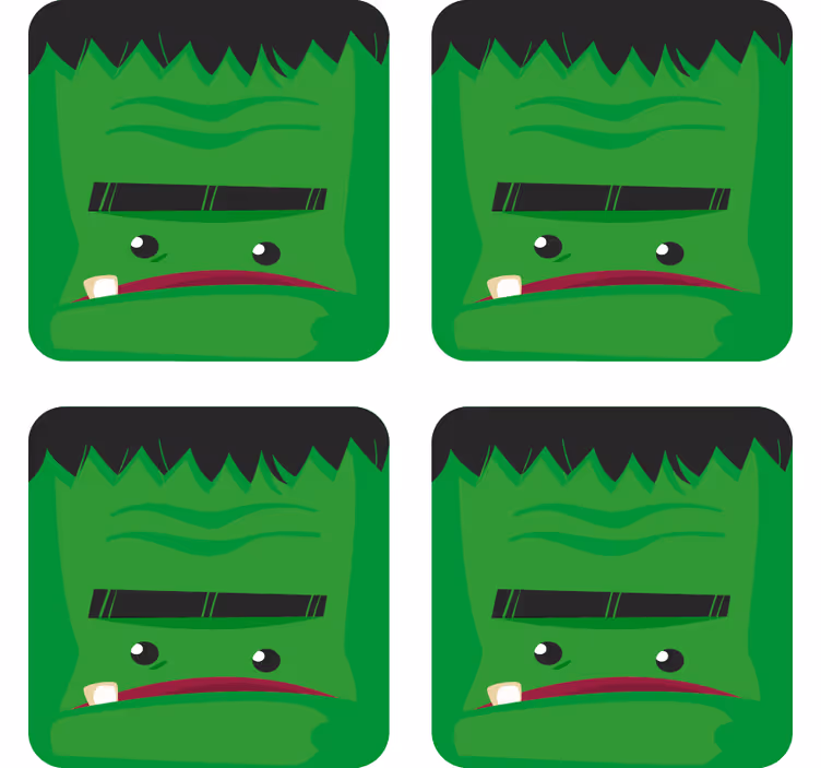 Base paracopos halloween ilustração do monstro frankenstein - TenStickers
