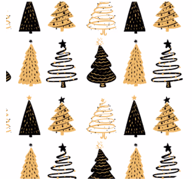 Bases para copos de natal árvores de natal originais - TenStickers