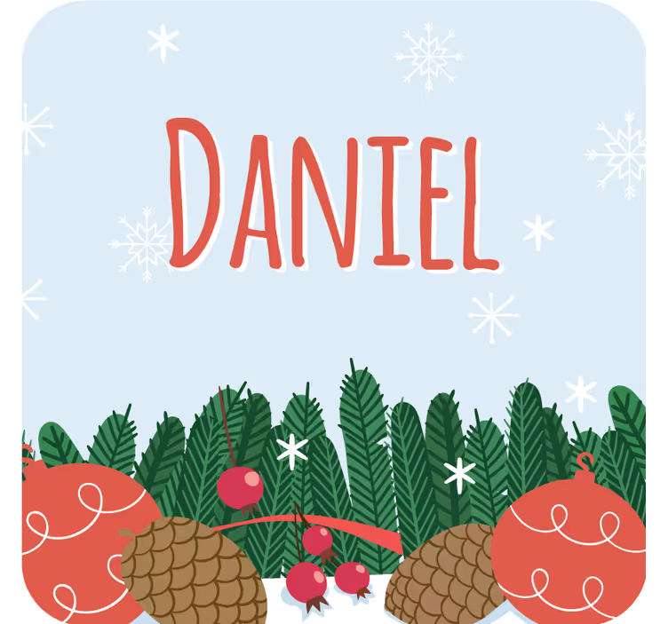 Bases para copos de natal enfeites festivos de pinha - TenStickers