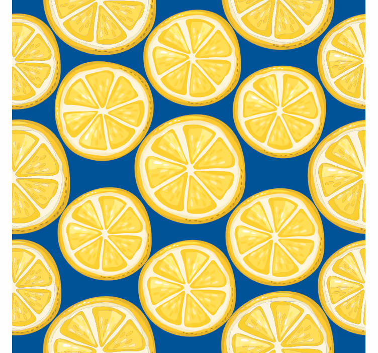 Bases para copos com padrão de fatia de limão - TenStickers