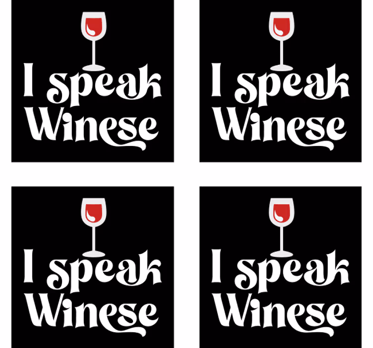 Bases para copos cerveja humor de taça de vinho - TenStickers