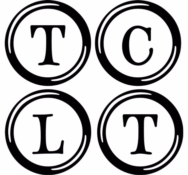 Bases para copos personalizáveis Letras de máquina de escrever - TenStickers