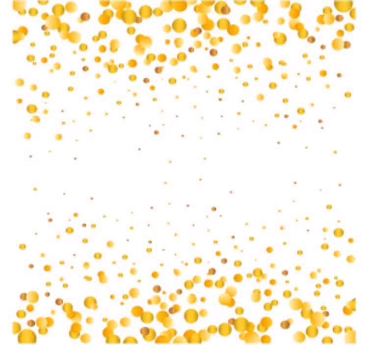 Bases para copos padrão circular amarelo - TenStickers
