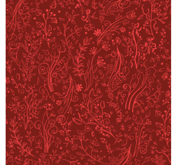 Bases para copos fundo com padrão floral - TenStickers