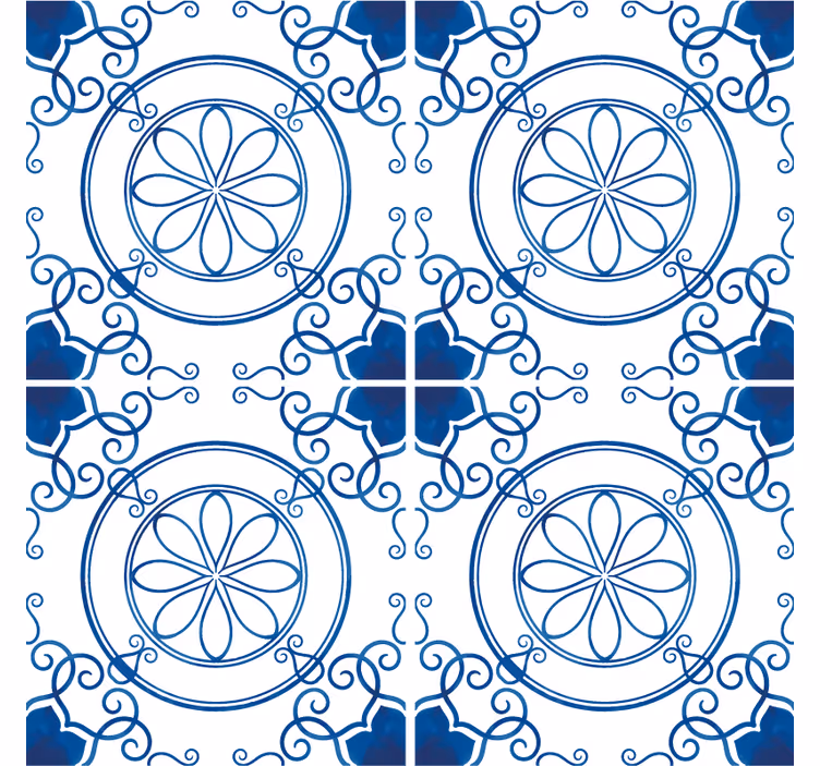 Bases para copos com padrões florais intricados - TenStickers