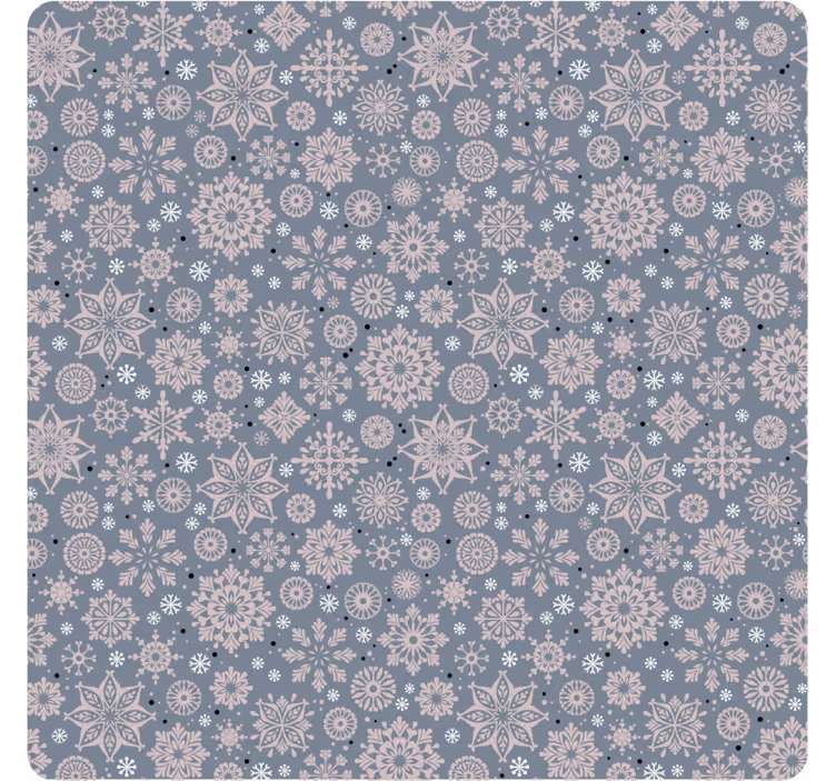 Bases para copos de natal com padrão floral de inverno - TenStickers