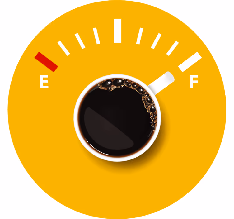 Bases para copos personalizáveis indicador de nível de café - TenStickers