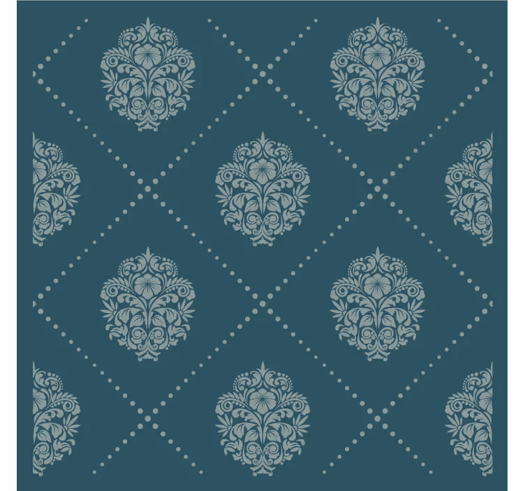 Bases para copos vintage Damasco padrão hexagonal - TenStickers