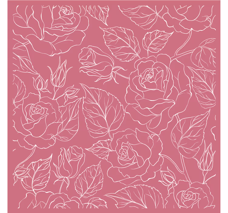 Bases para copos com padrões florais estilizados - TenStickers