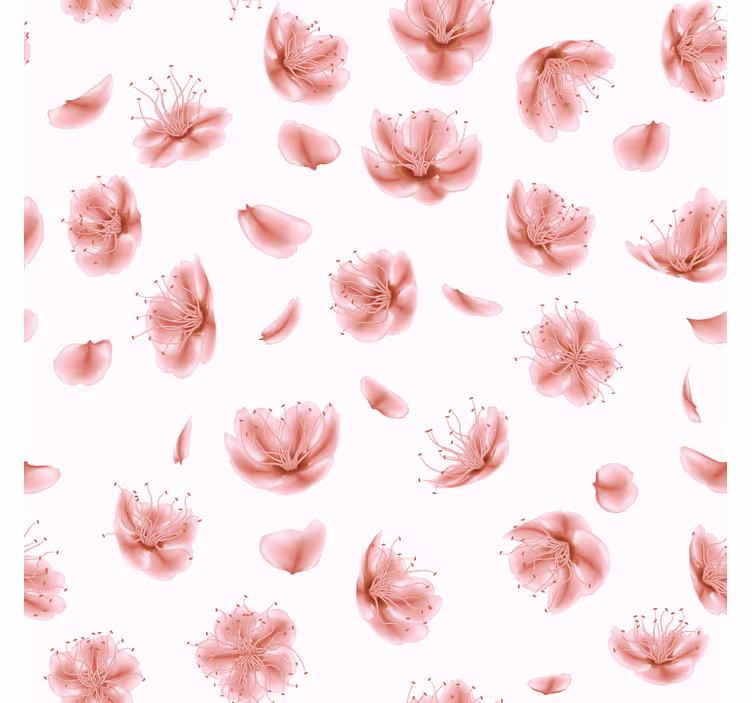 Bases para copos modernas com padrão floral blossom - TenStickers