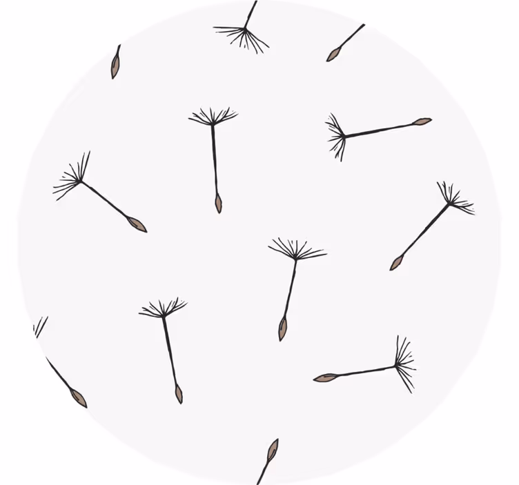 Bases para copos padrão de sementes delicado - TenStickers