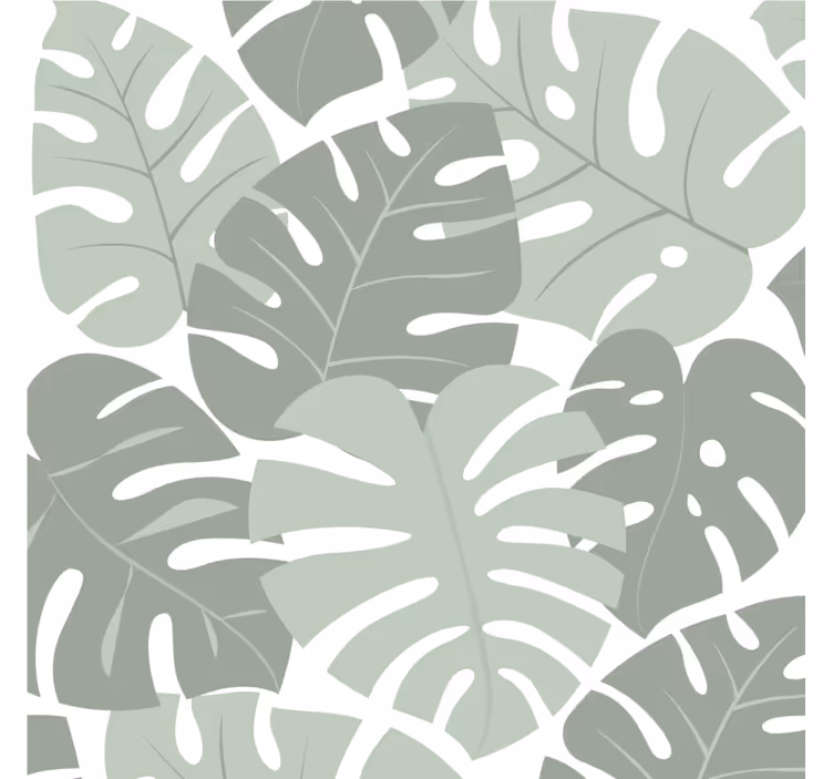Bases para copos com padrões de monstera folhuda - TenStickers