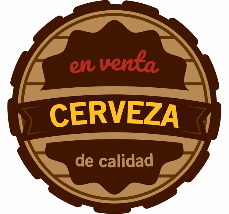 Bases para copos cerveja rótulo de cerveja de qualidade - TenStickers