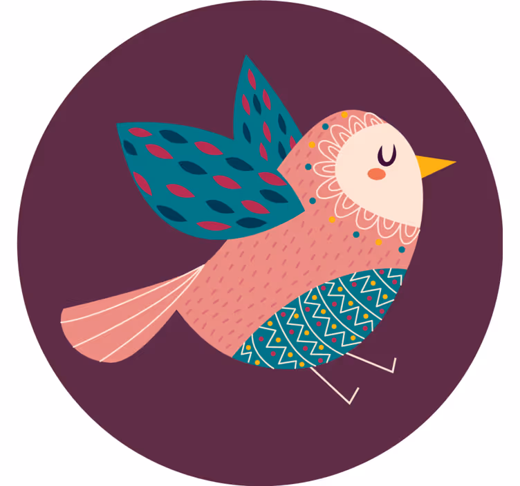 Bases para copos de pássaro divertido - TenStickers
