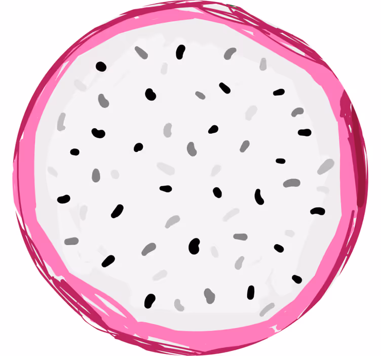 Bases para copos fatia colorida de pitaya - TenStickers