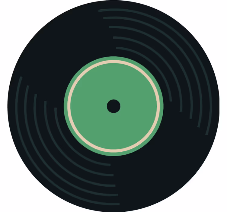 Bases para copos vintage Conjunto de discoteca para cada conjunto - TenStickers