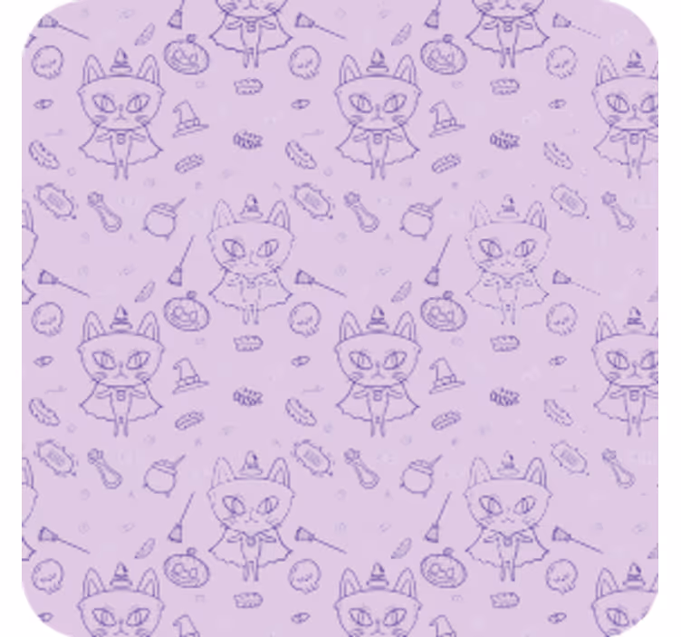 Base paracopos halloween elementos de gato divertidos - TenStickers