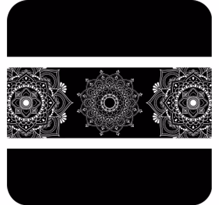 Bases para copos com motivo de mandala complexa - TenStickers