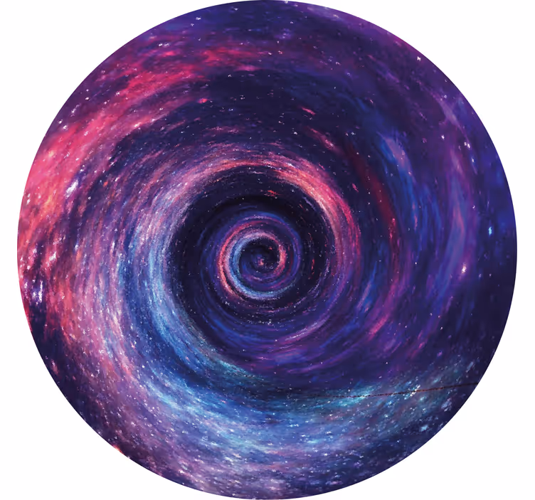 Bases para copos vintage espiral cósmica colorida - TenStickers