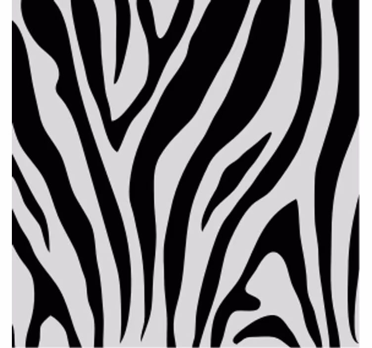 Bases para copos com padrão de listras de zebra - TenStickers