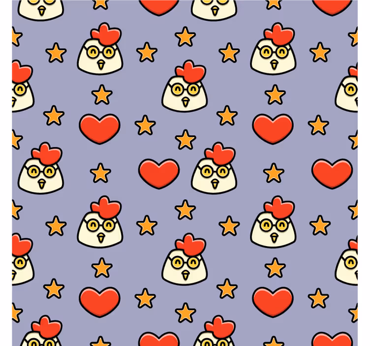 Bases para copos cabeças de frango divertidas - TenStickers