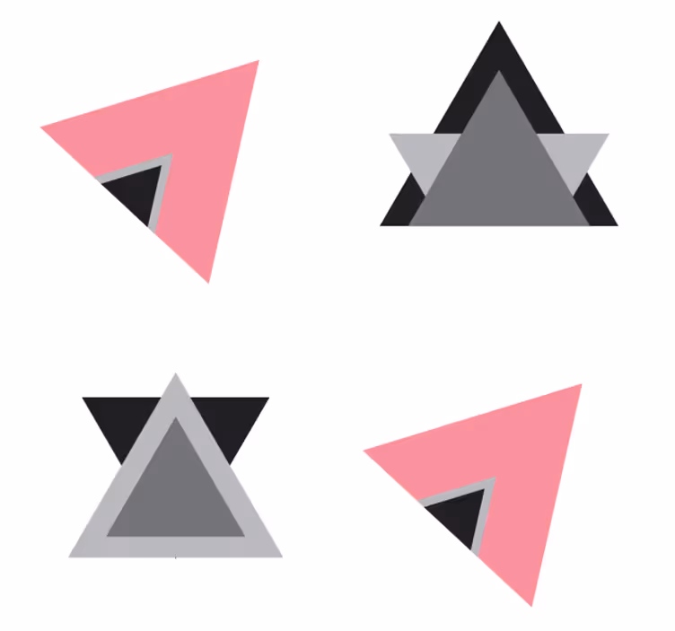 Bases para copos camadas de formas geométricas - TenStickers