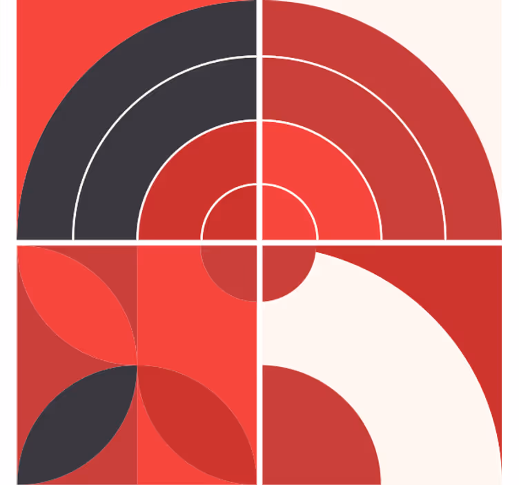 Bases para copos com padrões de cores geométricas - TenStickers