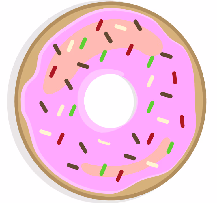 Bases para copos sobremesa rosa fosca - TenStickers