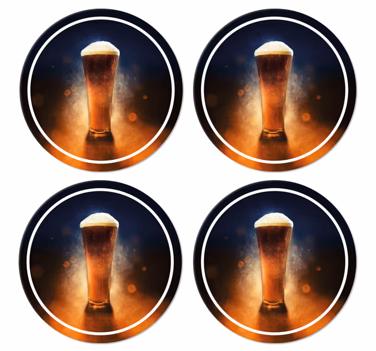Bases para copos de cerveja produtode cerveja fresca - TenStickers