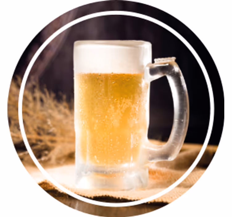 Bases para copos cerveja caneca resfriada com espuma - TenStickers
