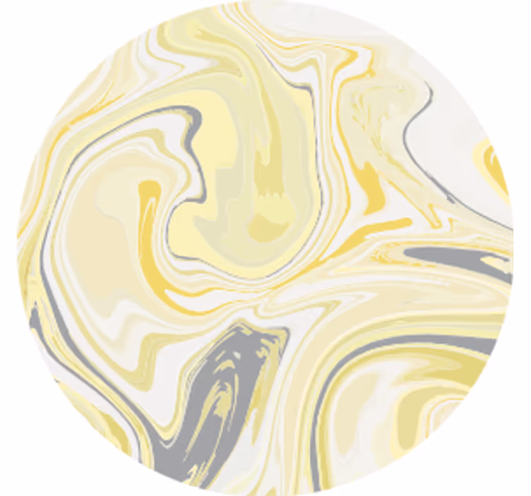 Bases para copos com padrão amarelo marmorizado - TenStickers