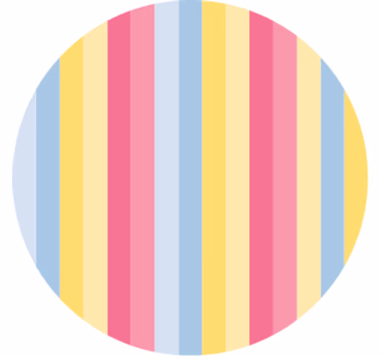 Bases para copos com padrão listrado colorido - TenStickers