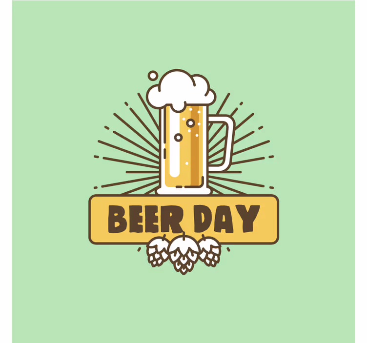 Bases para copos cerveja celebração da caneca - TenStickers